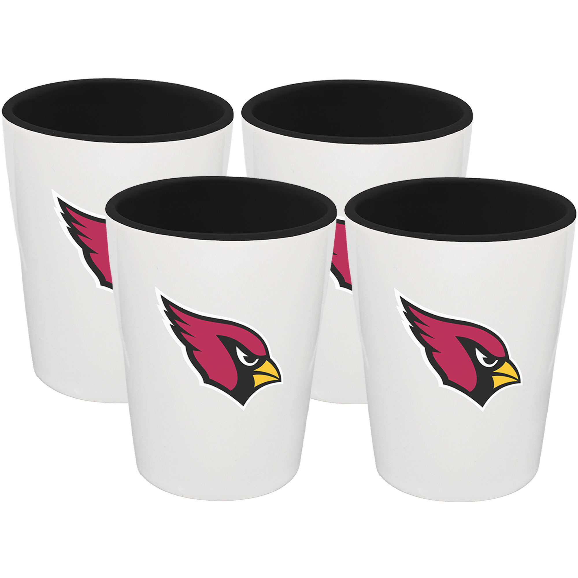 The Memory Company Arizona Cardinals Four-Pack Ceramic Shot Glass Set