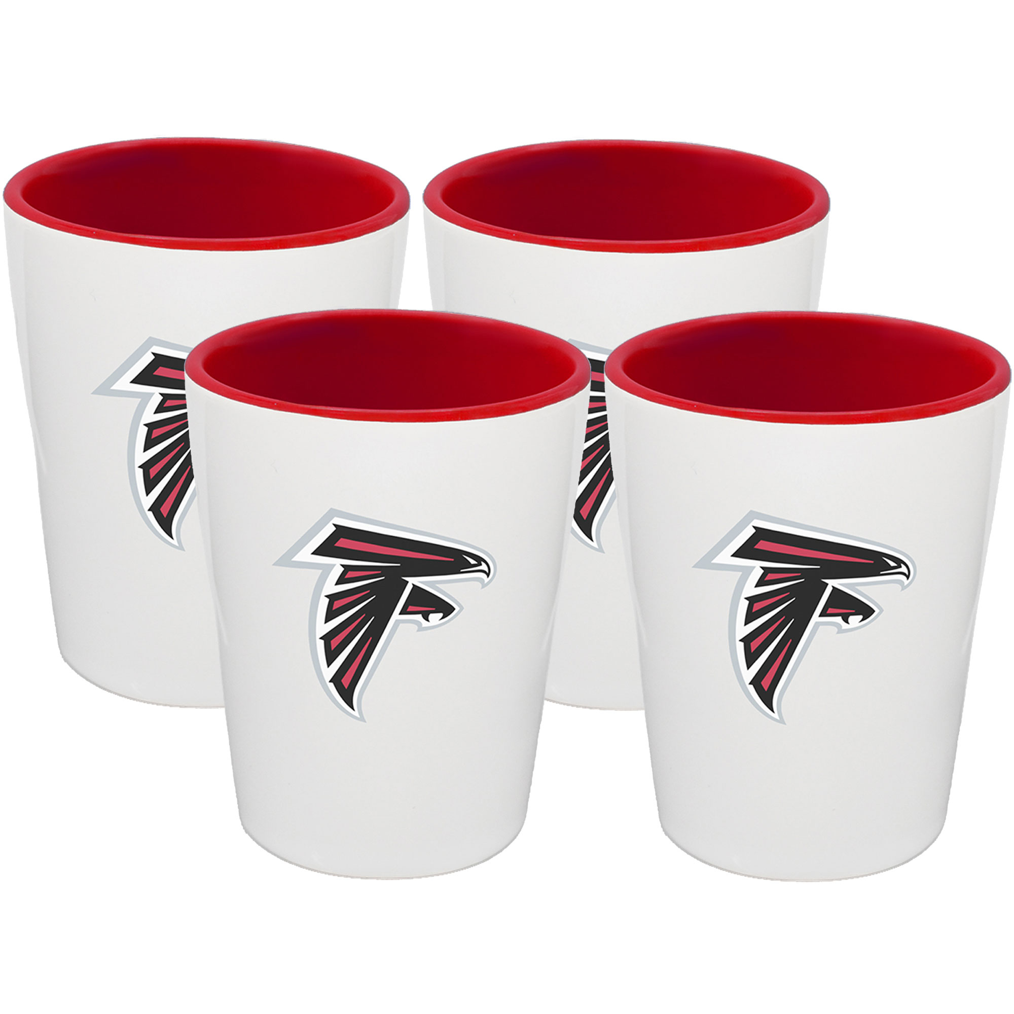 The Memory Company Atlanta Falcons Four-Pack Ceramic Shot Glass Set