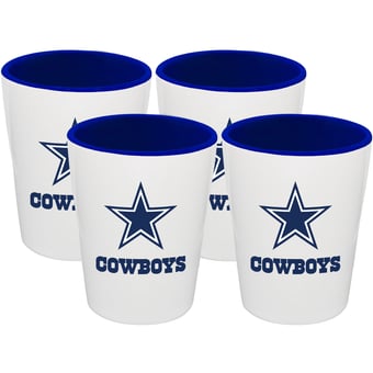 The Memory Company Dallas Cowboys Four-Pack Ceramic Shot Glass Set