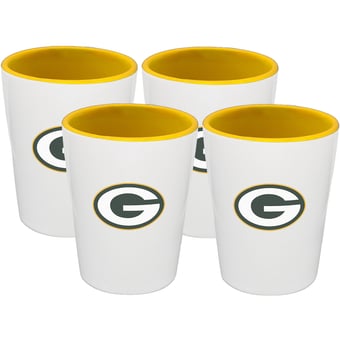 The Memory Company Green Bay Packers Four-Pack Ceramic Shot Glass Set