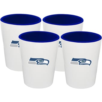 The Memory Company Seattle Seahawks Four-Pack Ceramic Shot Glass Set