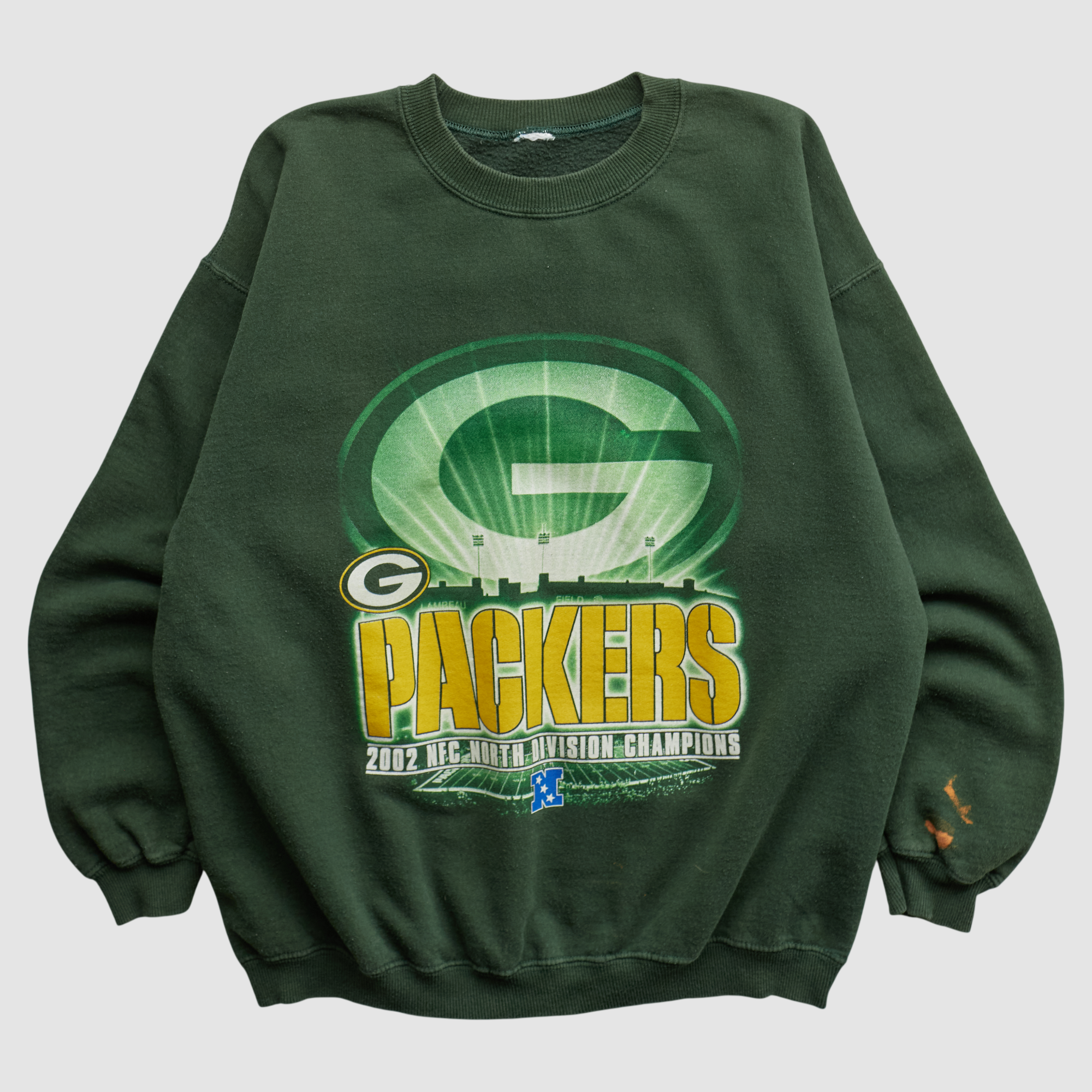 Green Bay Packers 2002 Pullover Sweatshirt – Green – M by Fanatics Real Vintage