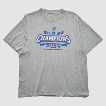 Super Bowl XLII NFL 2007 T-shirt - Heather Gray - XL by Fanatics Real Vintage