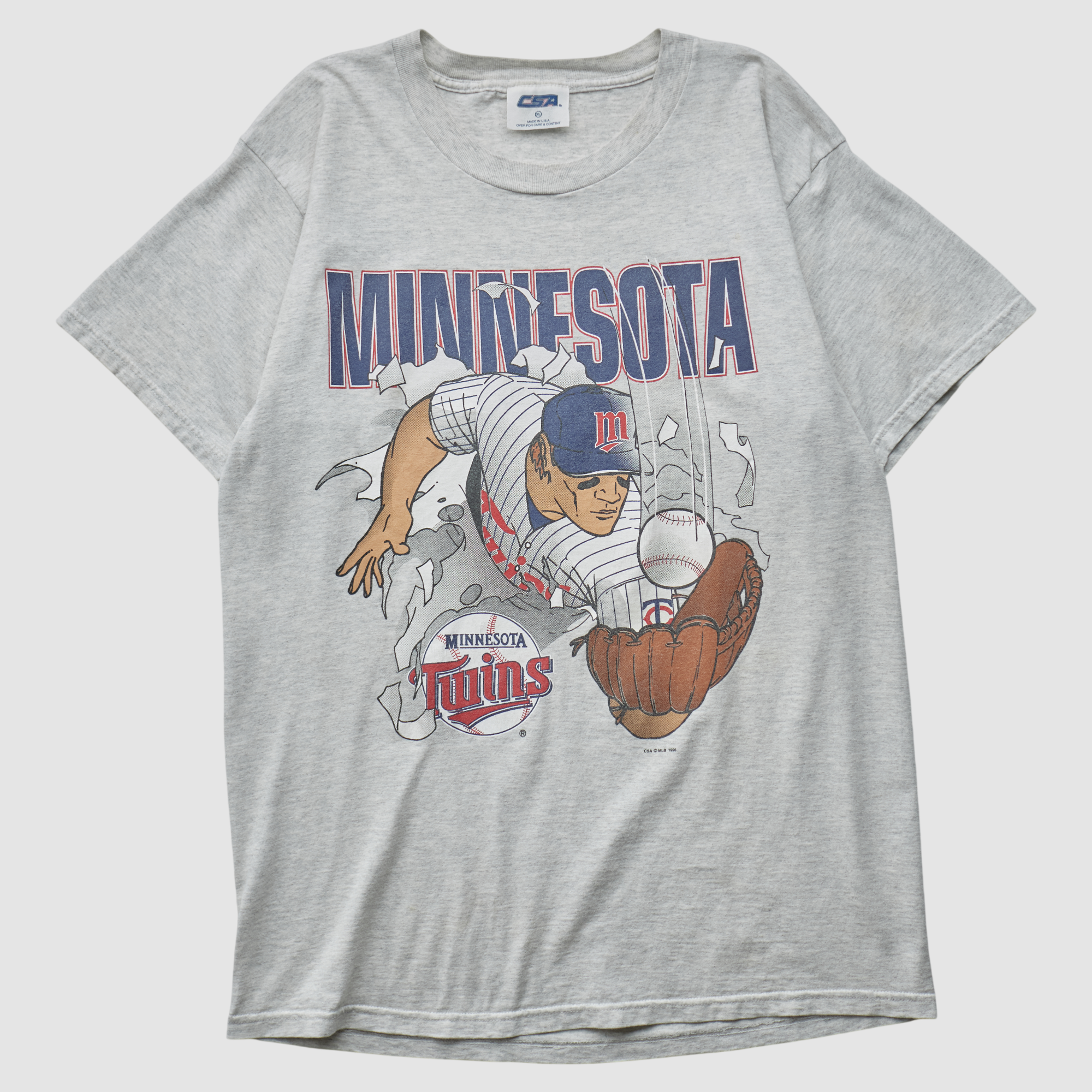 Minnesota Twins CSA 1996 T-shirt – Heather Gray – L by Fanatics Real Vintage Minnesota Twins CSA 1996 T-shirt – Heather Gray – L by Fanatics Real Vintage
