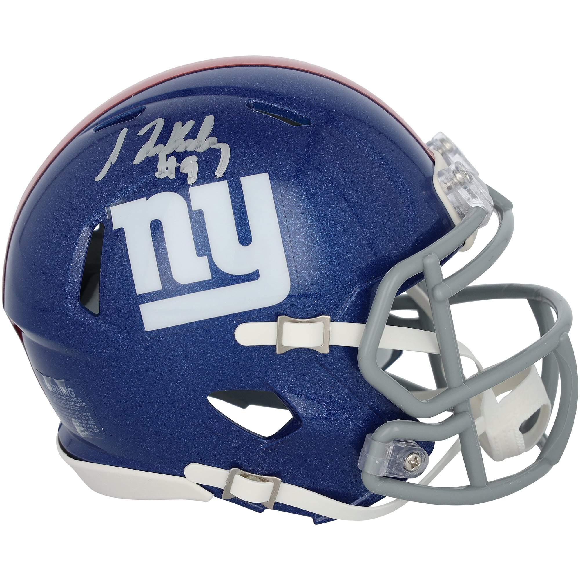 Isaiah Likely New York Giants Autographed Riddell Speed Mini Helmet