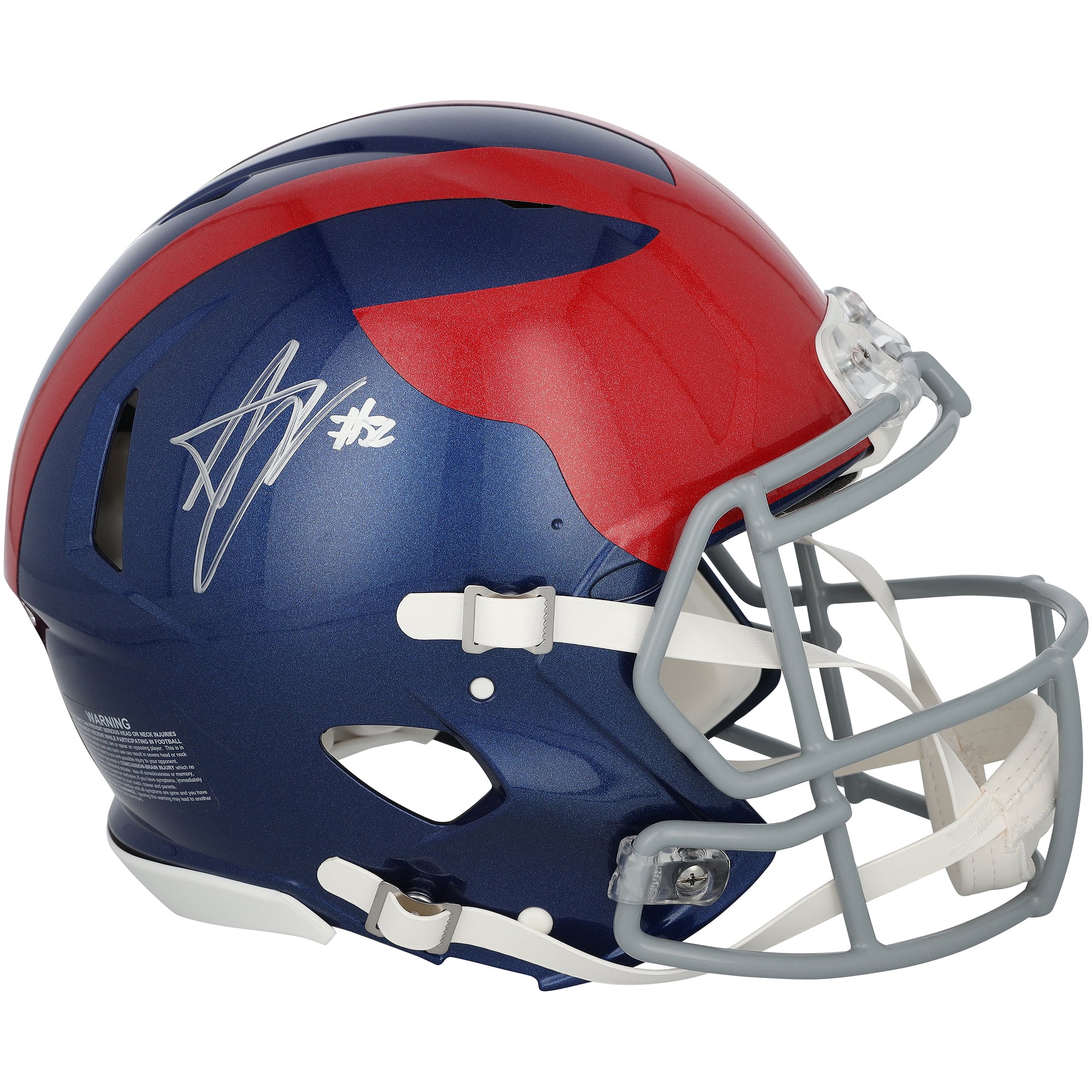 Arvell Reese New York Giants Autographed Riddell 2024 Alternate Speed Authentic Helmet