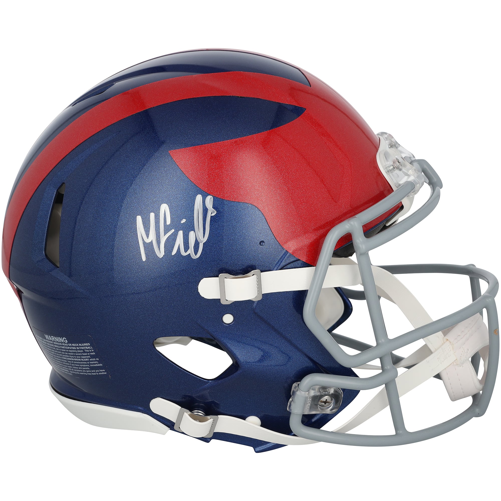 Malachi Fields New York Giants Autographed Riddell 2024 Alternate Speed Authentic Helmet