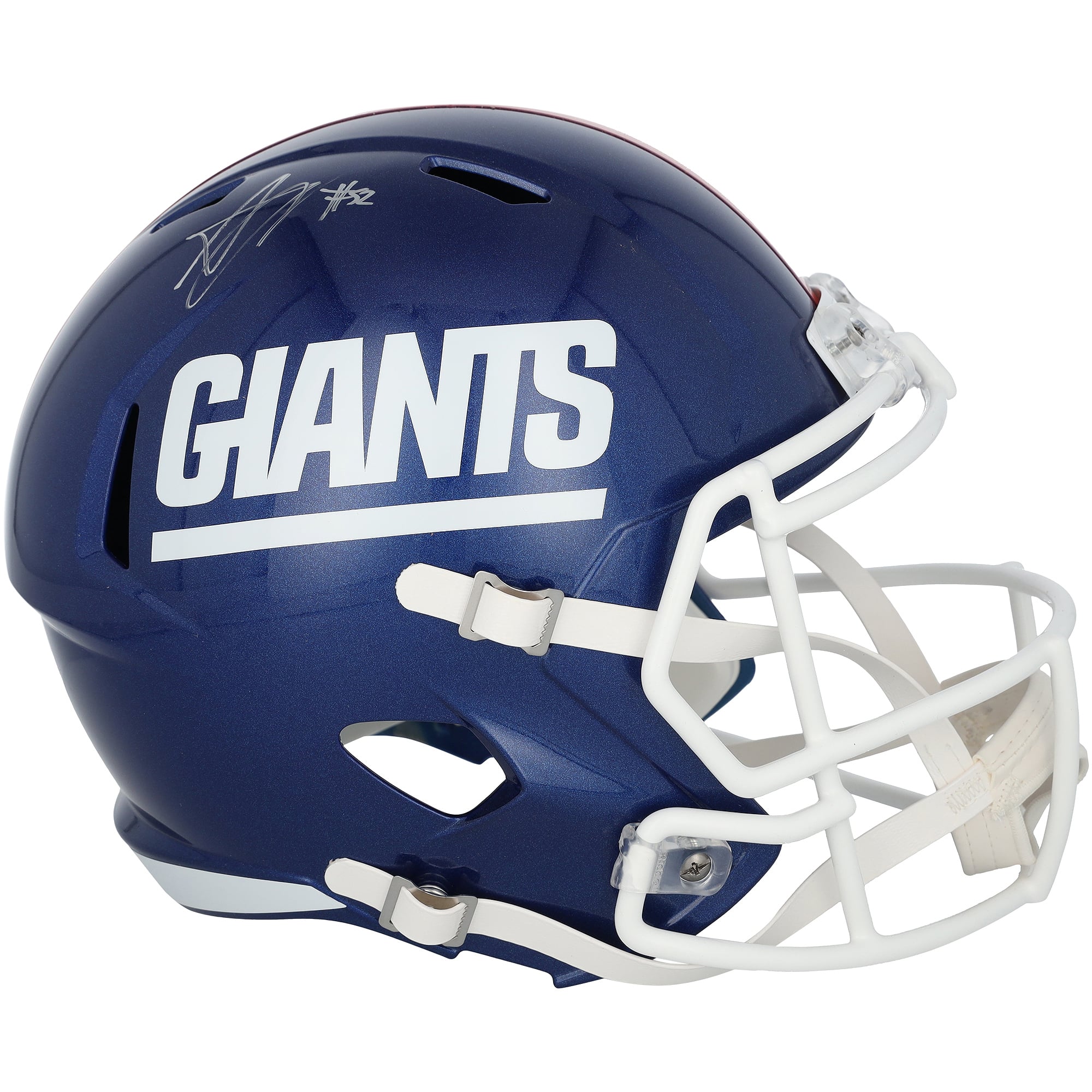 Arvell Reese New York Giants Autographed Riddell Color Rush Speed Replica Helmet