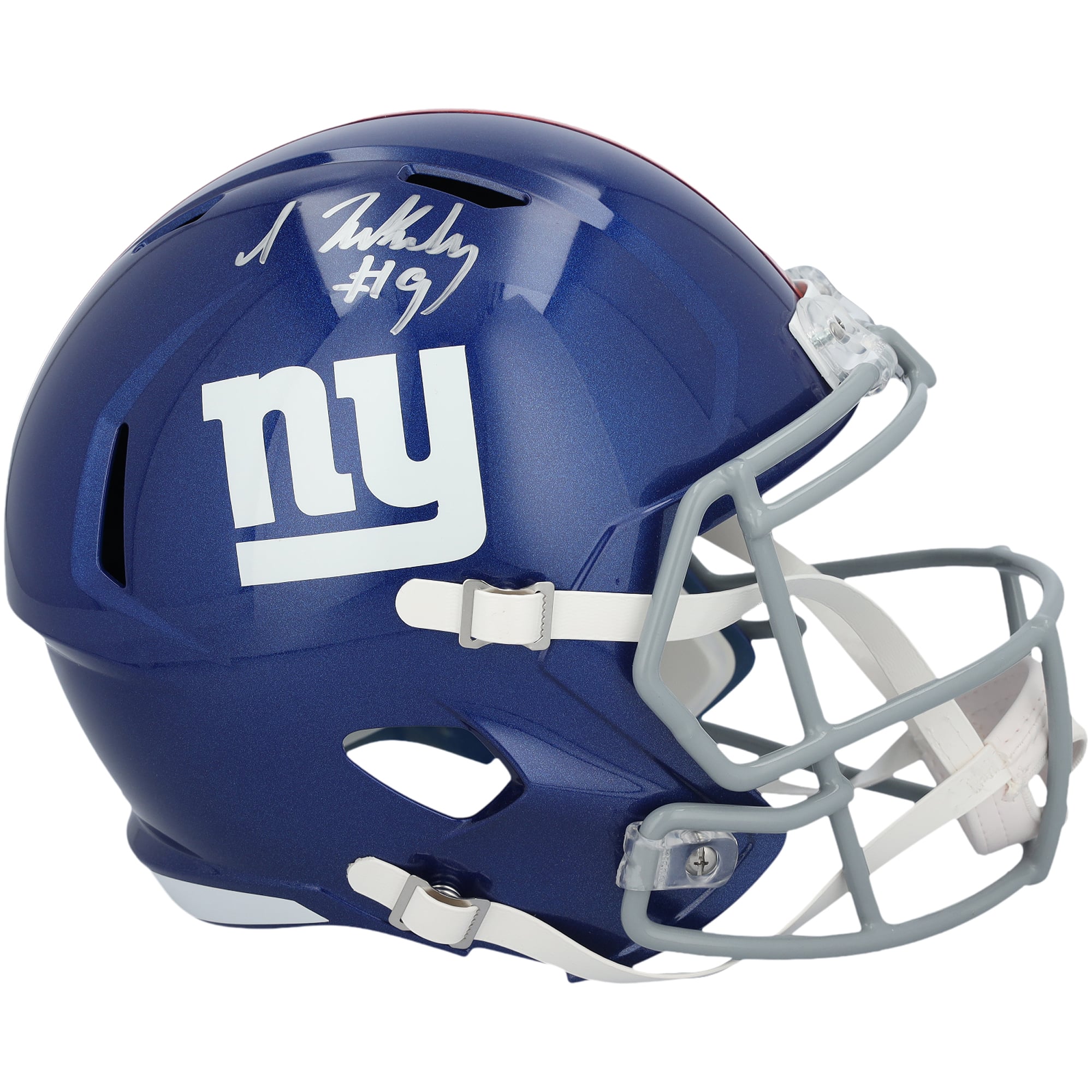 Isaiah Likely New York Giants Autographed Riddell Speed Replica Helmet