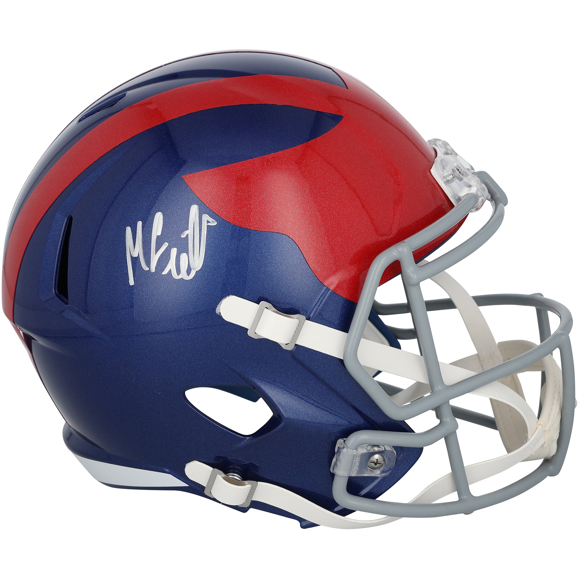 Malachi Fields New York Giants Autographed Riddell 2024 Alternate Speed Replica Helmet