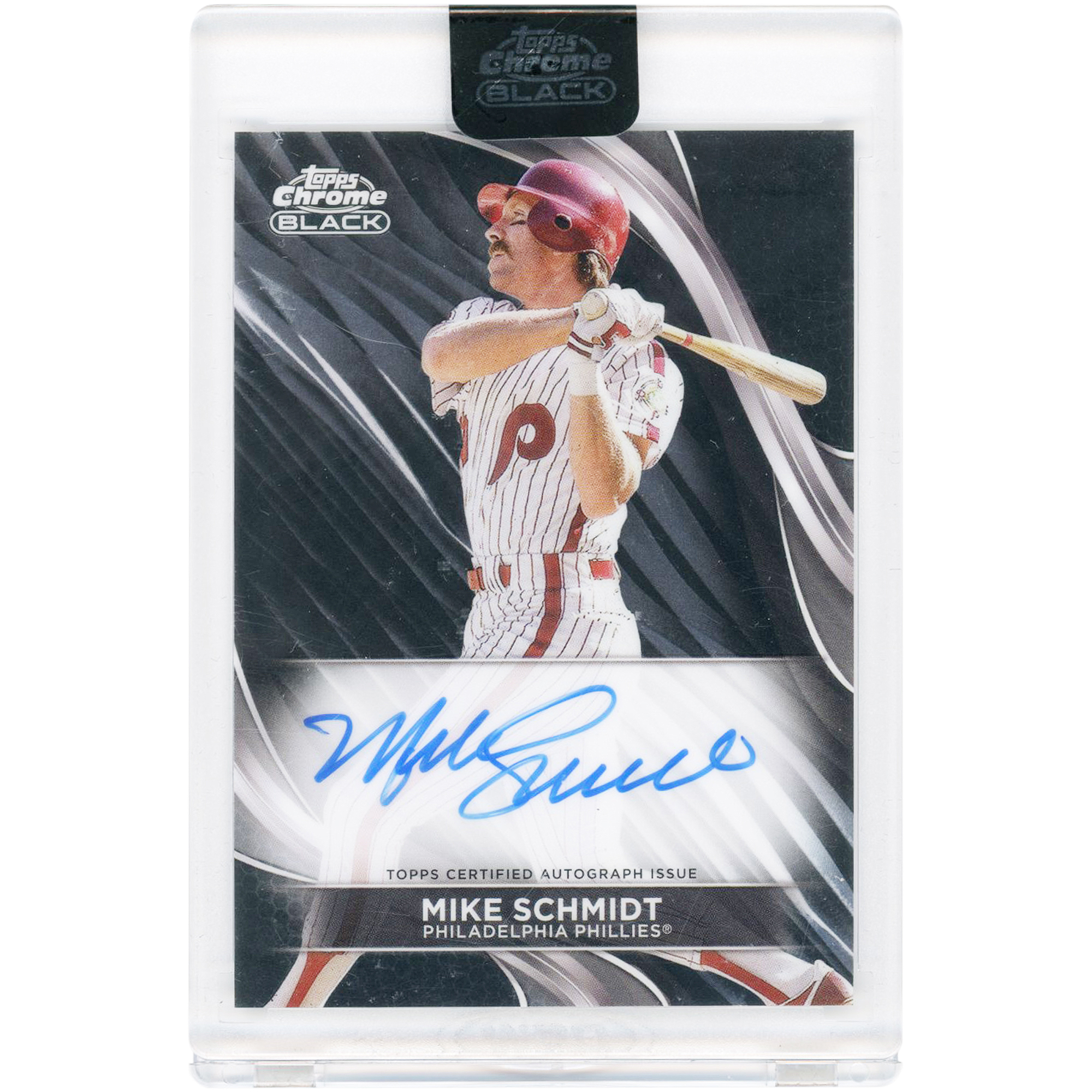 Mike Schmidt Philadelphia Phillies Autographed 2024 Topps Chrome Black #CBA-MS Card