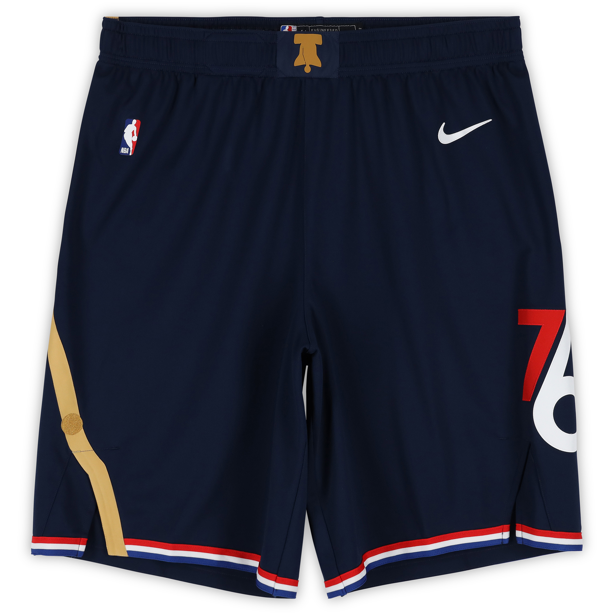 Joel Embiid Philadelphia 76ers Game-Used Navy Nike City Edition Shorts from the 2025-26 NBA Season - Size 44+2
