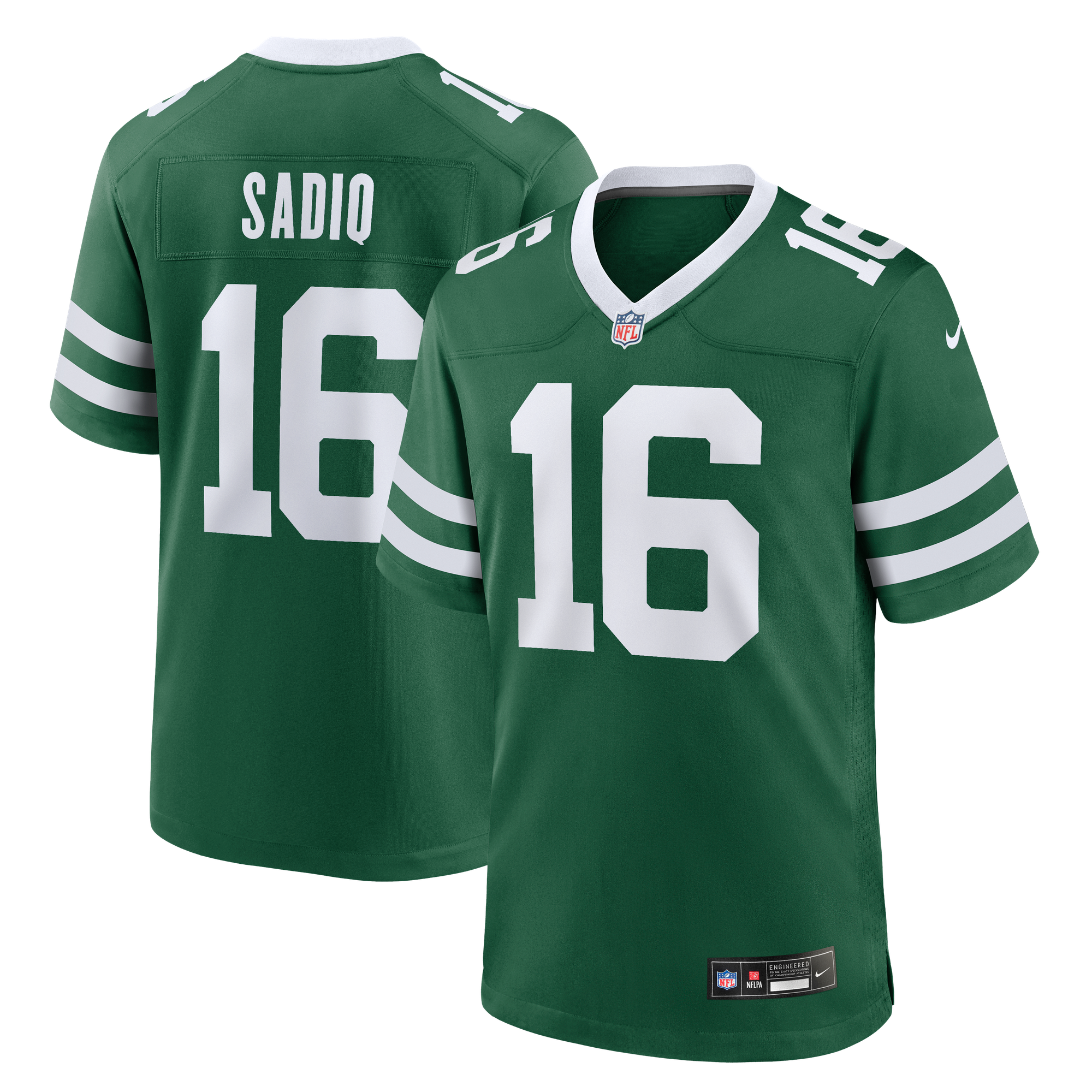 Camiseta Nike Game de la 1ª equipación del New York Jets - Verde Legacy - Kenyon Sadiq - Hombre