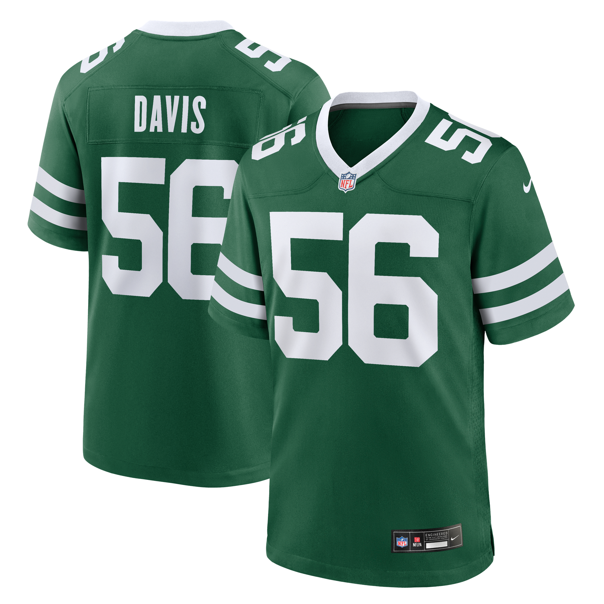 Camiseta Nike Game de la 1ª equipación del New York Jets - Verde Legacy - Demario Davis - Hombre