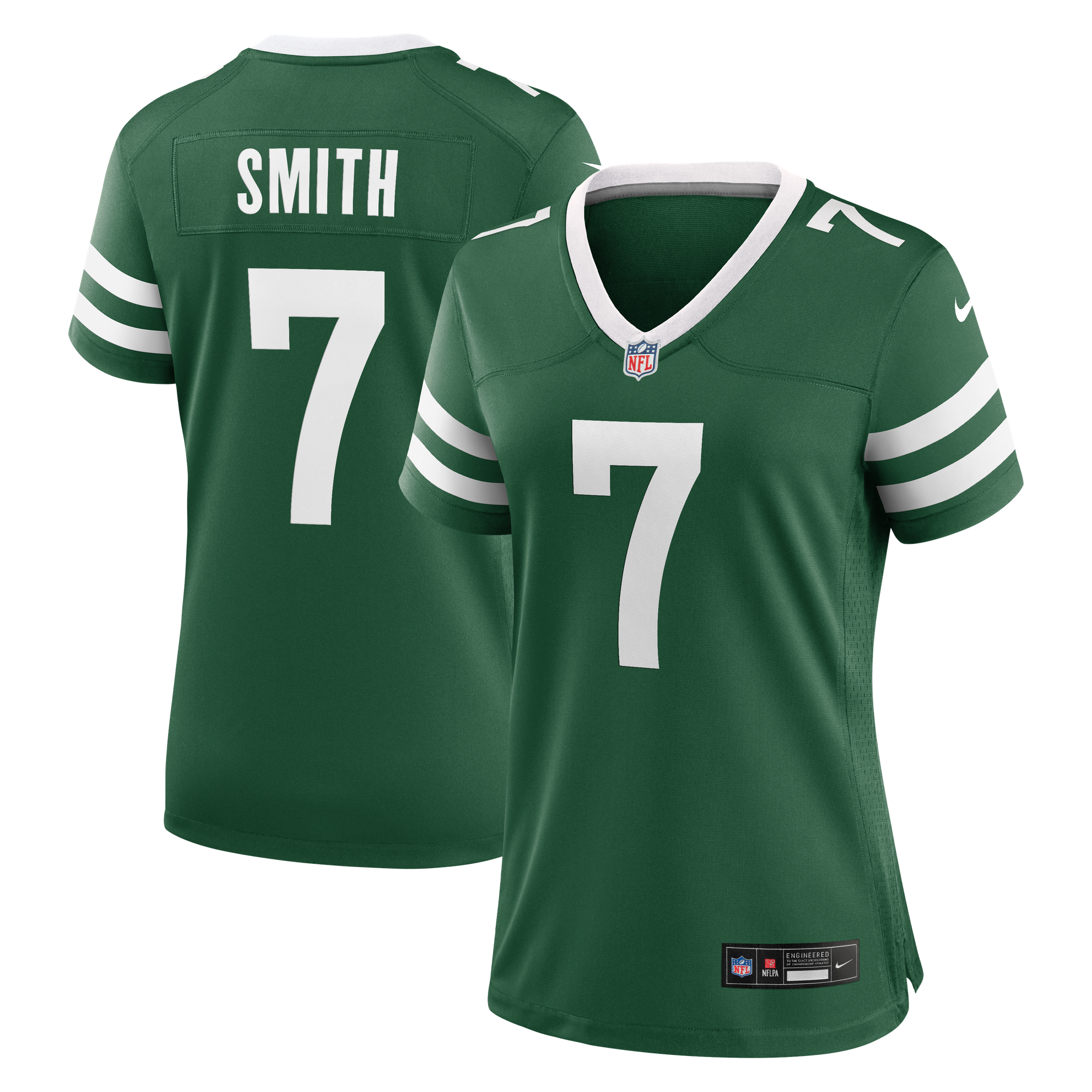 Camiseta Nike Game de la 1ª equipación del New York Jets - Verde Legacy - Geno Smith - Mujer