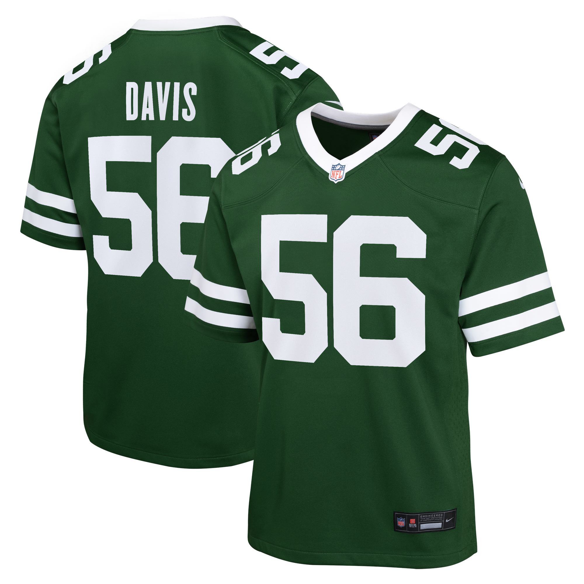 Camiseta Nike Game de la 1ª equipación del New York Jets - Verde Legacy - Demario Davis - Jóvenes