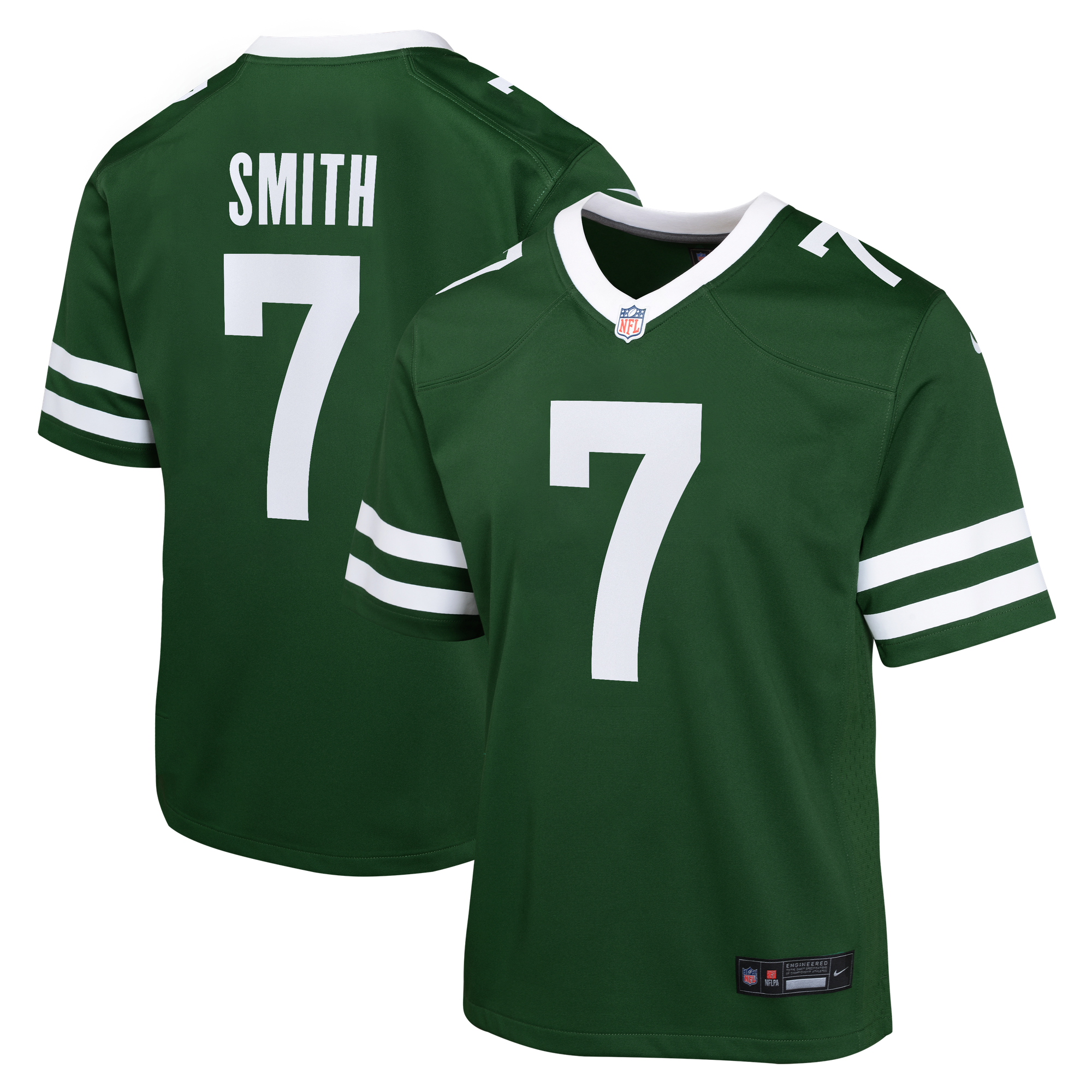 Camiseta Nike Game de la 1ª equipación del New York Jets - Verde Legacy - Geno Smith - Jóvenes