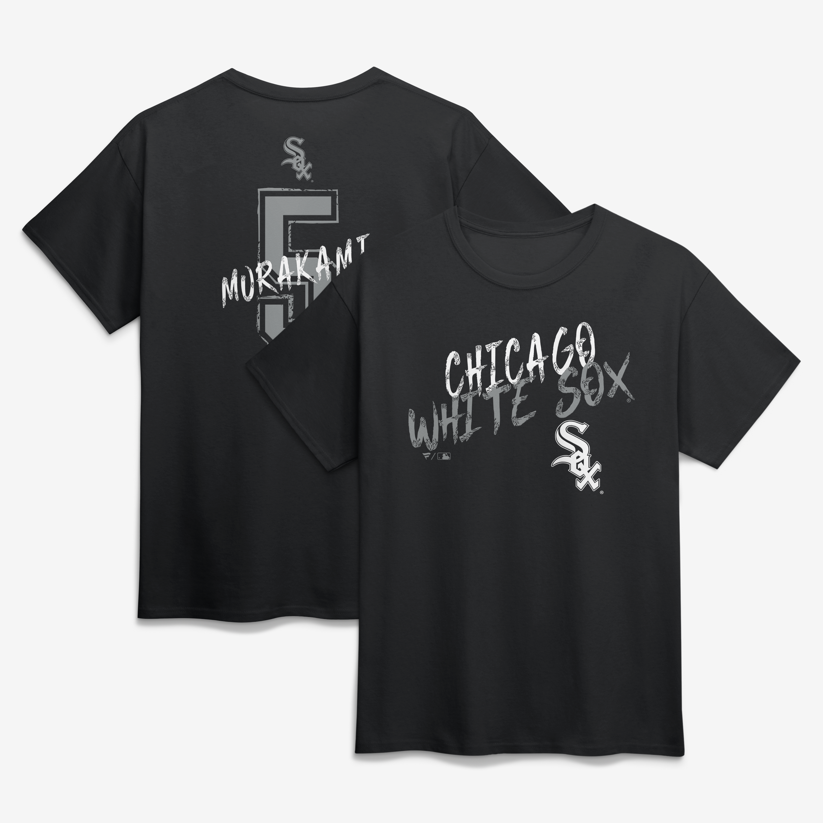 Men's Munetaka Murakami Black Chicago White Sox Hustle Name & Number T-Shirt