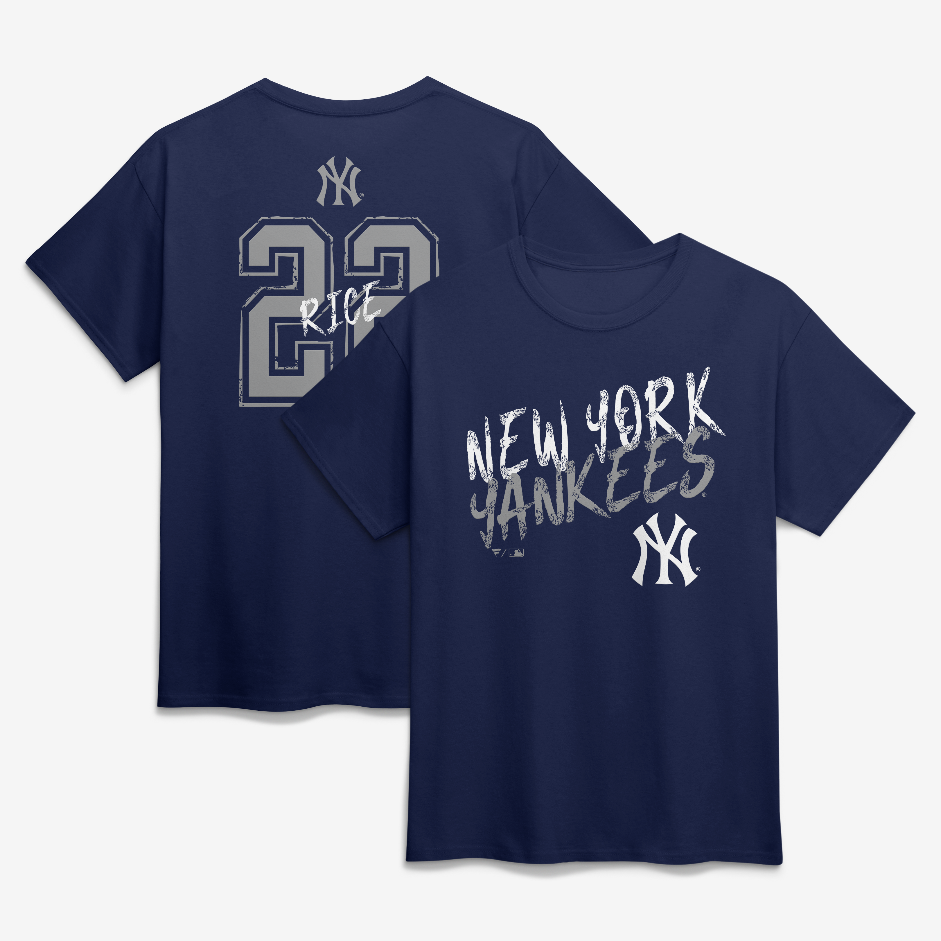 Men's Ben Rice Navy New York Yankees Hustle Name & Number T-Shirt