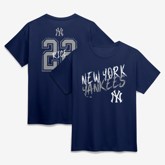 Men's Ben Rice Navy New York Yankees Hustle Name & Number T-Shirt