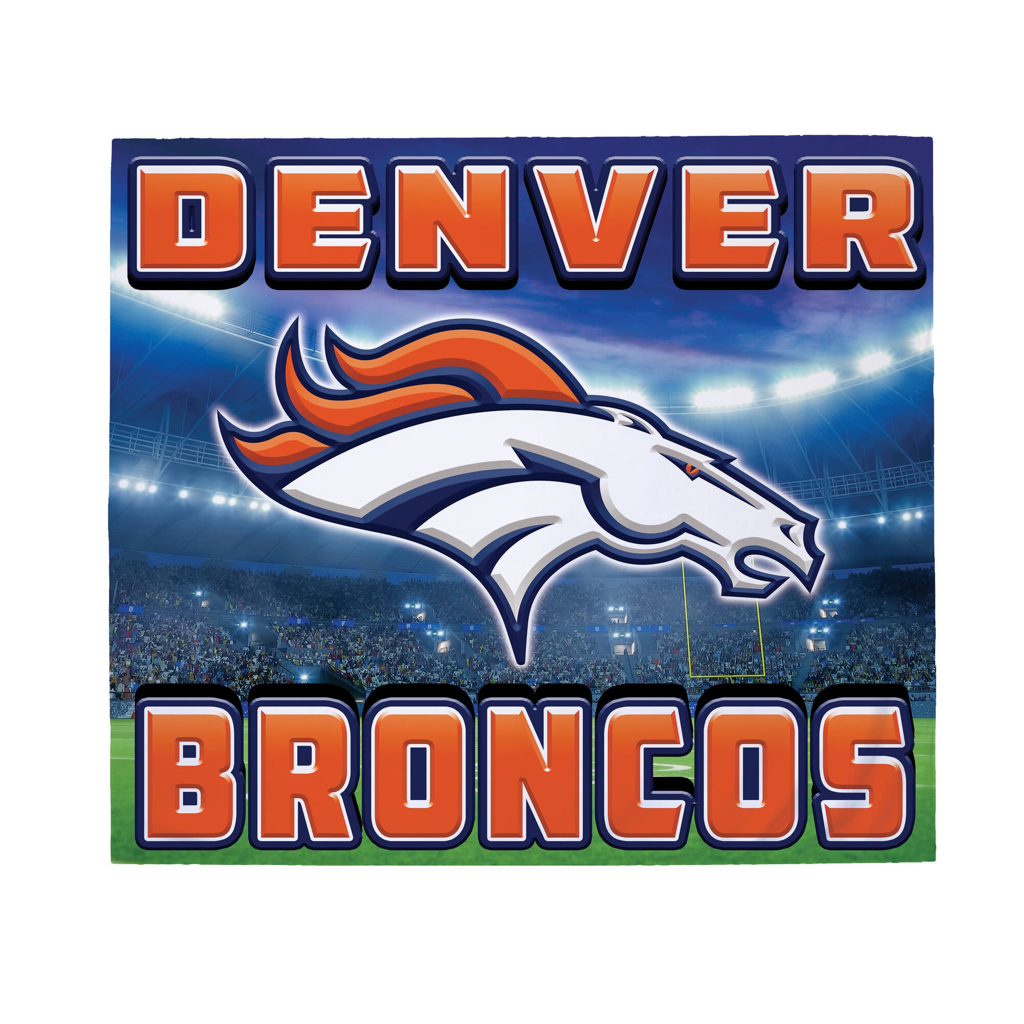Denver Broncos 6' x 8' Single Car Garage Door Cover