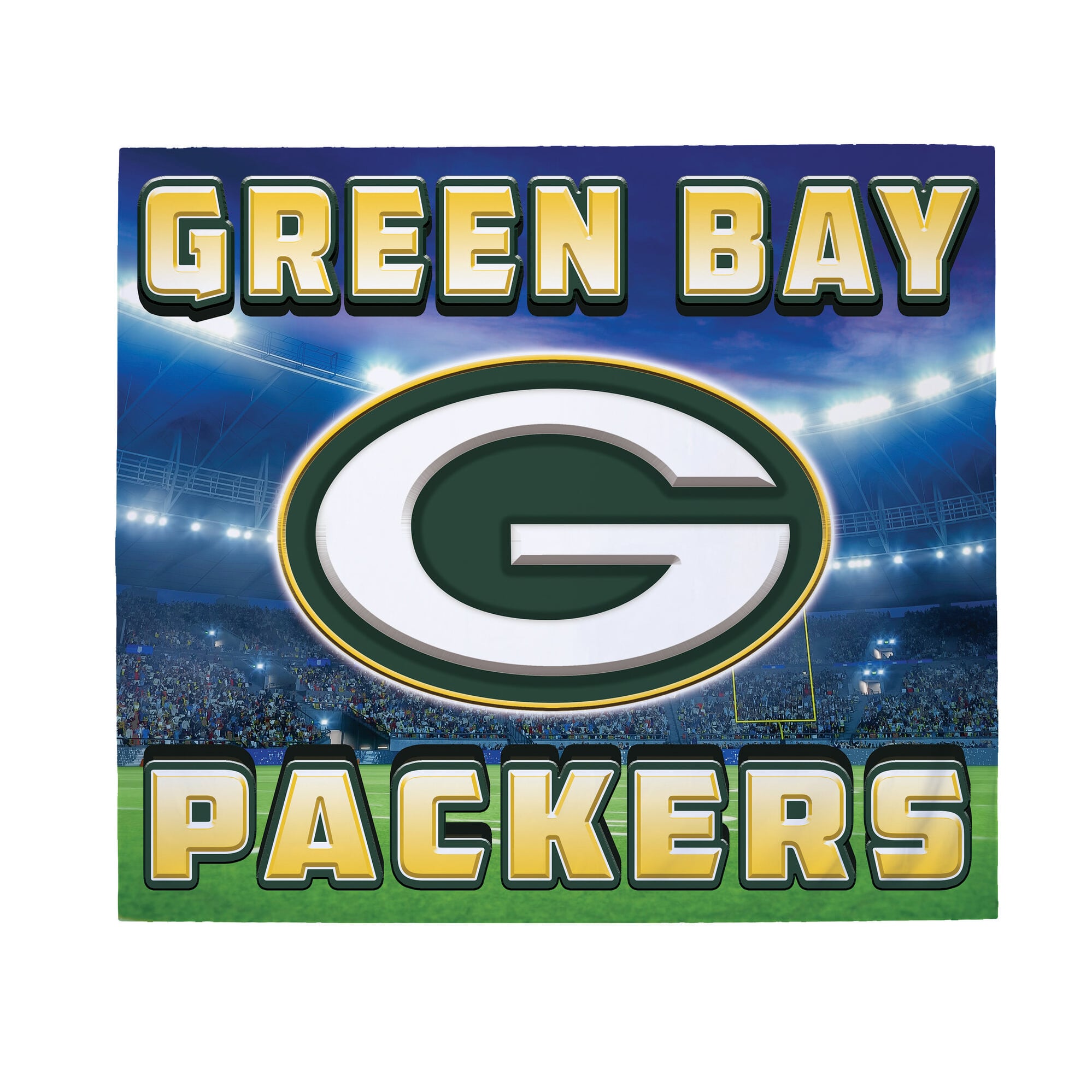Green Bay Packers 6' x 8' Single Car Garage Door Cover