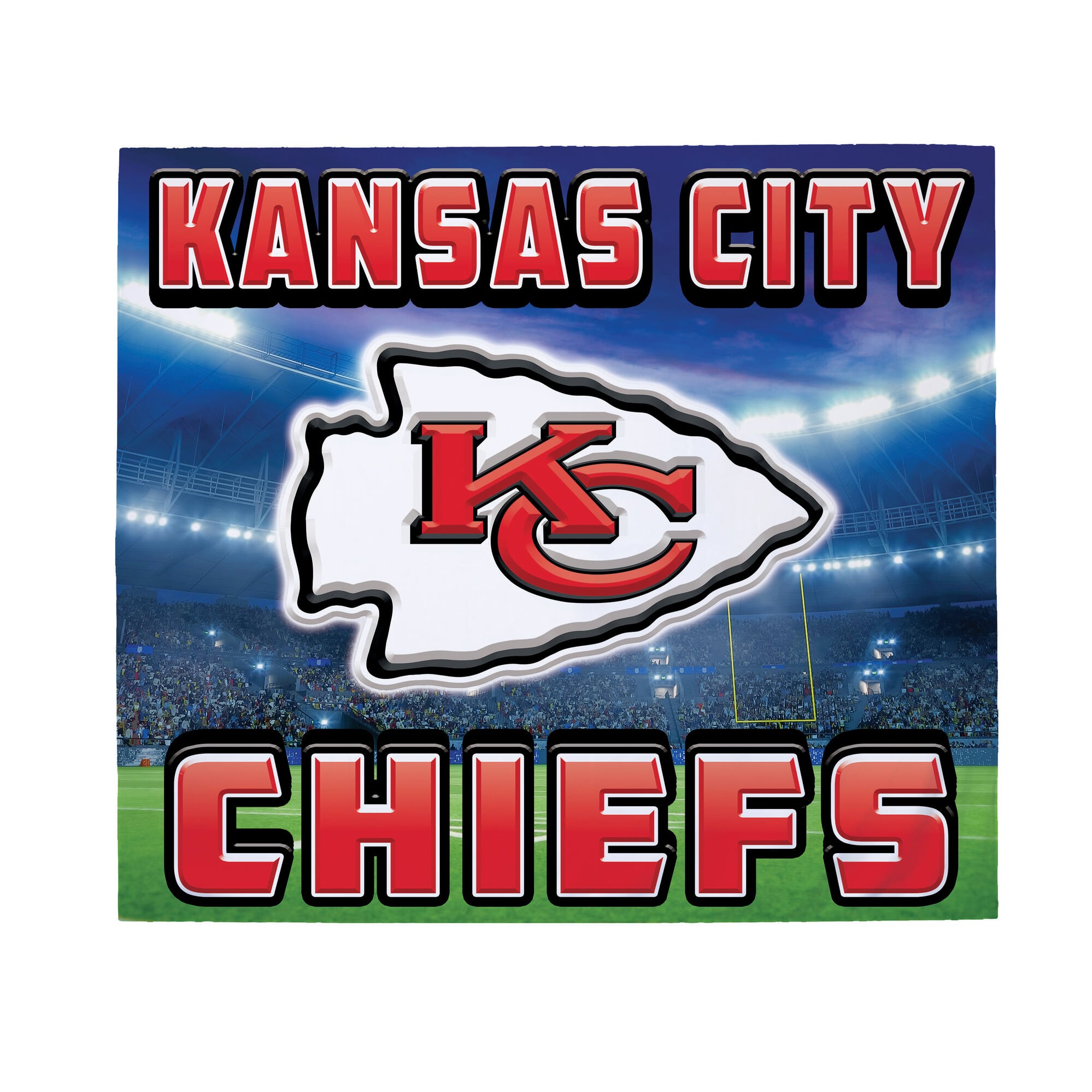 Kansas City Chiefs 6' x 8' Single Car Garage Door Cover