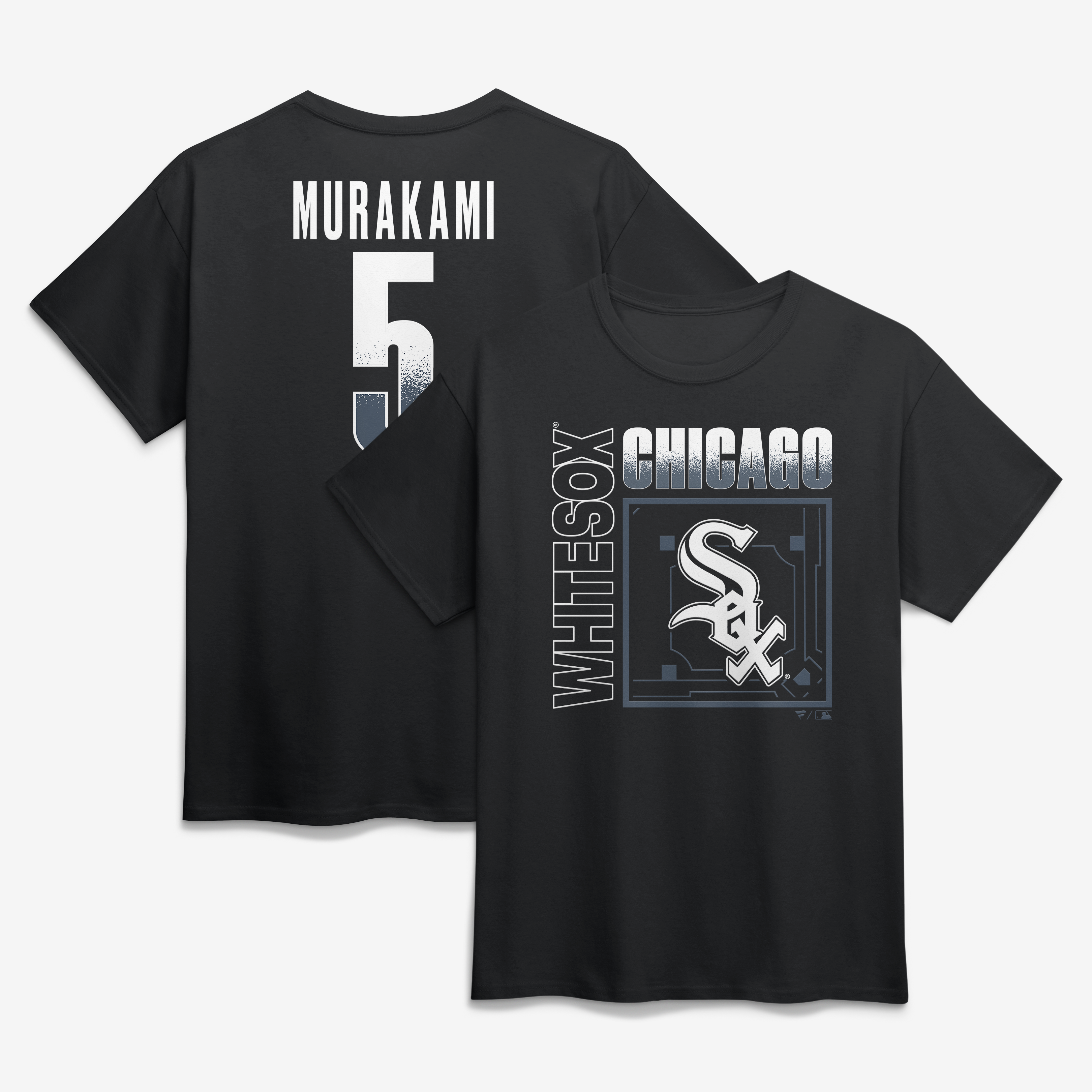 Men's Munetaka Murakami Black Chicago White Sox Home Field Pop Name & Number T-Shirt