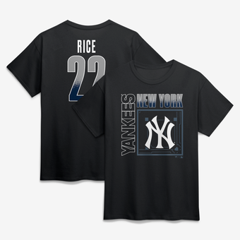 Men's Ben Rice Black New York Yankees Home Field Pop Name & Number T-Shirt