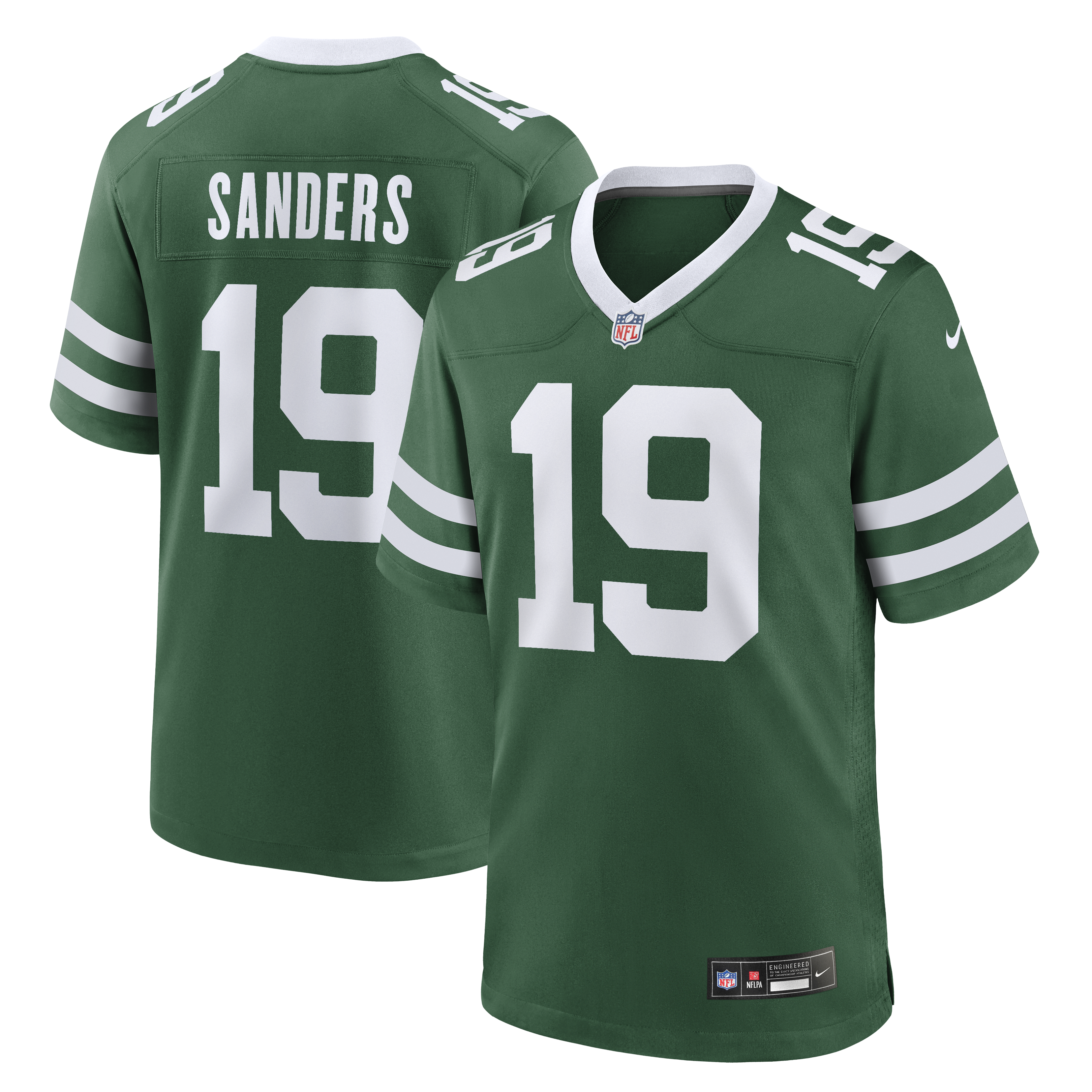 Men's Nike Jason Sanders Legacy Green New York Jets Team Game Jersey