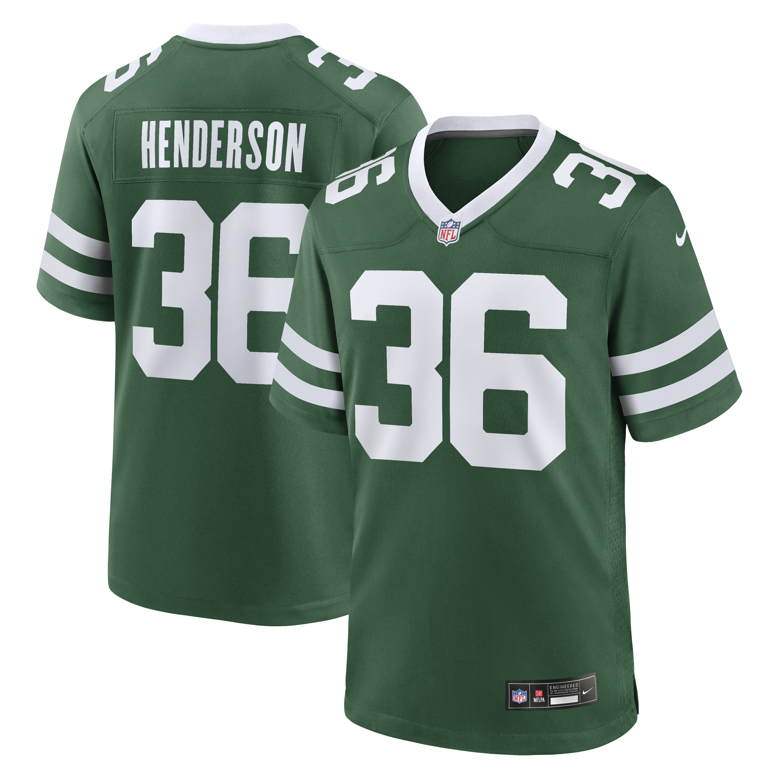 Men's Nike Nate Lynn Legacy Green New York Jets Team Game Jersey