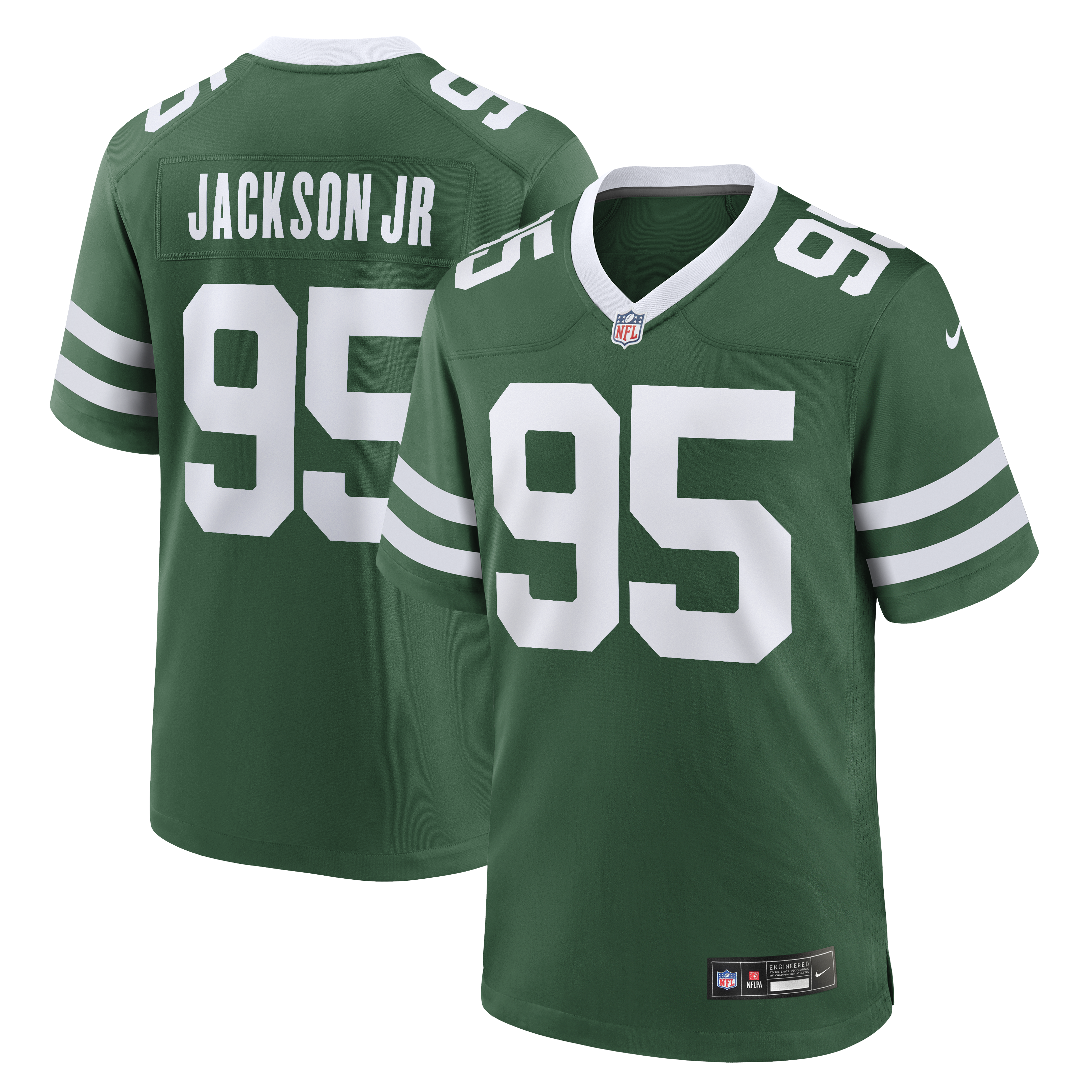 Men's Nike Darrell Jackson Jr. Legacy Green New York Jets Team Game Jersey