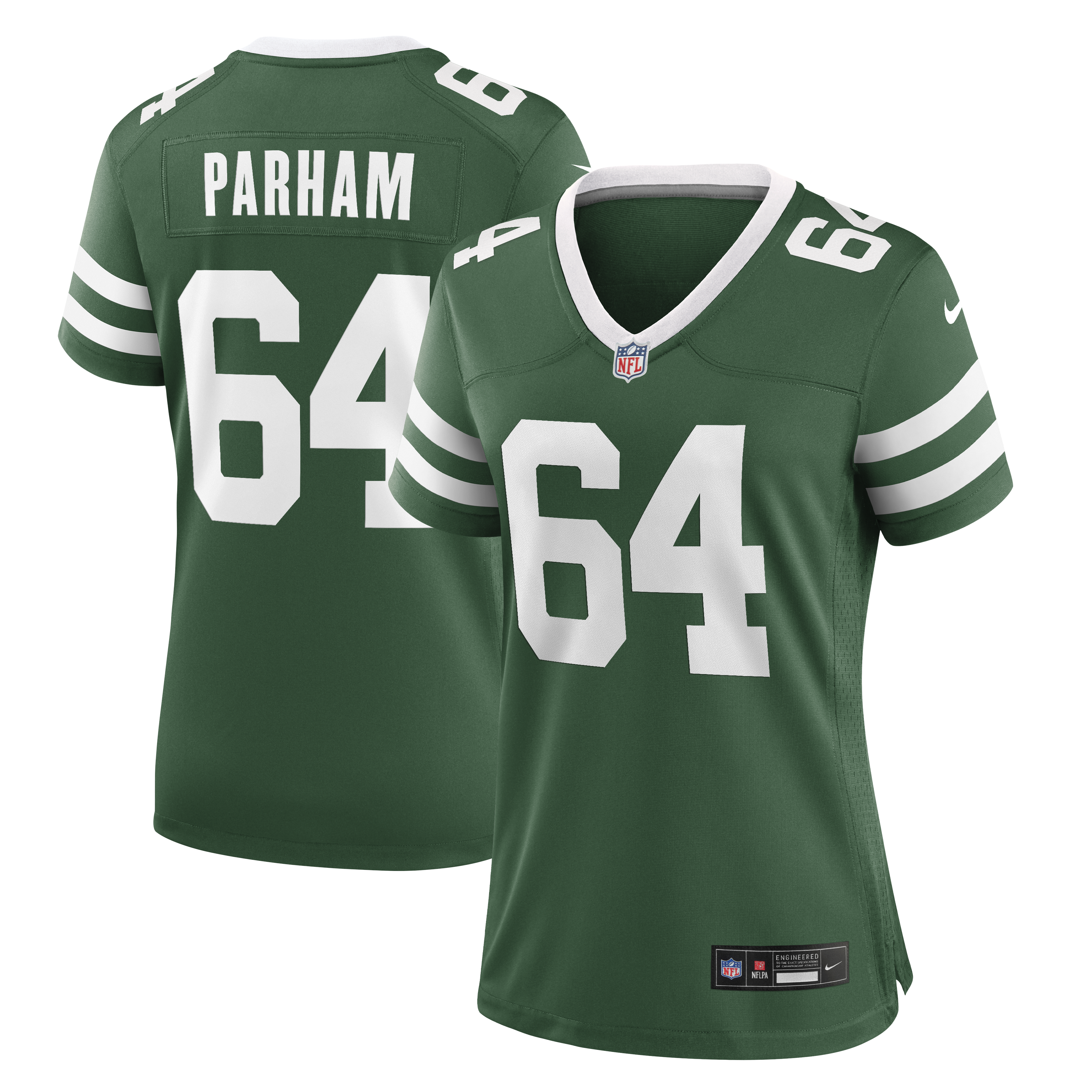 Women's Nike Dylan Parham Legacy Green New York Jets Team Game Jersey