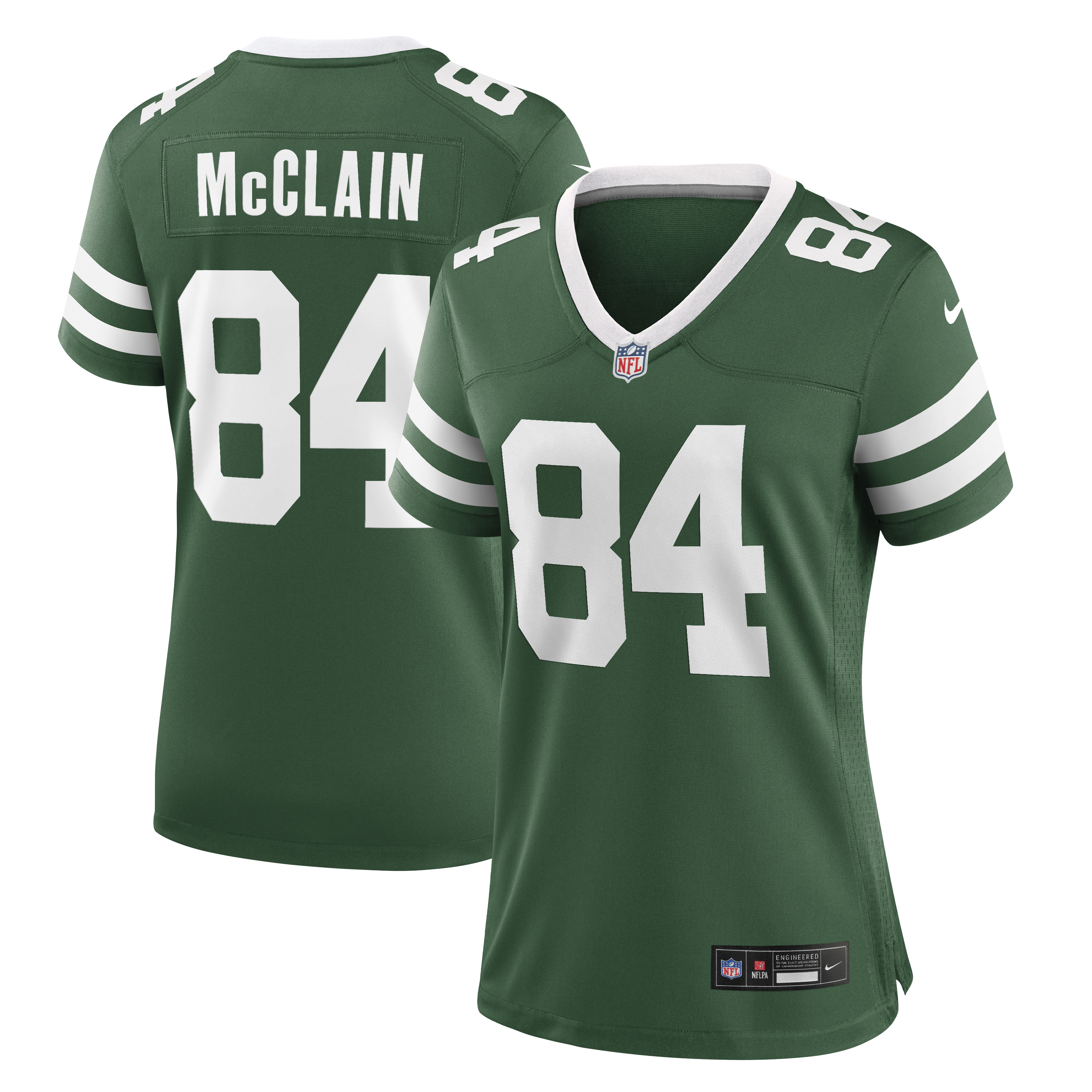 Women's Nike Malik McClain Legacy Green New York Jets Team Game Jersey