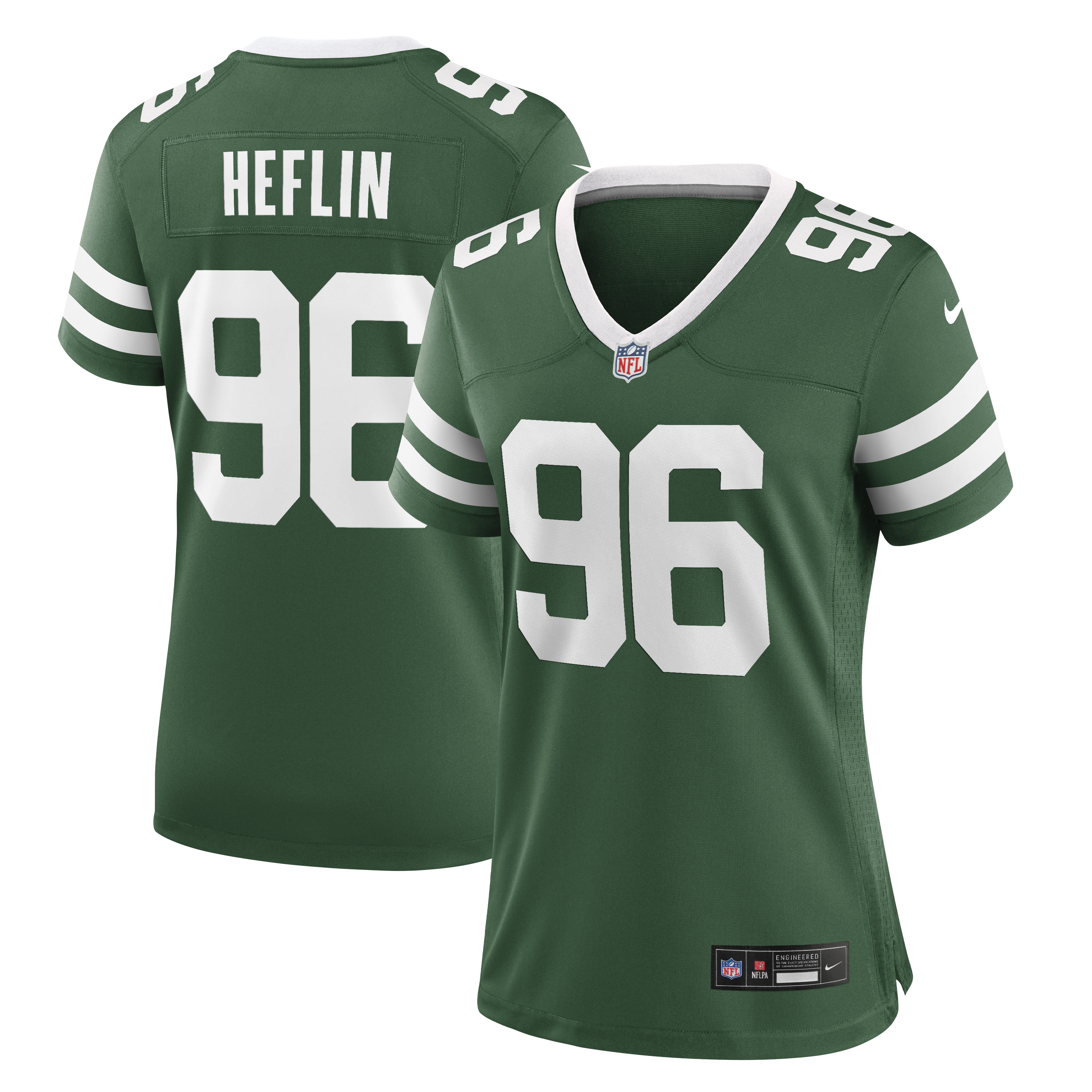 Women's Nike Jack Heflin Legacy Green New York Jets Team Game Jersey
