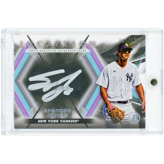 Spencer Jones New York Yankees Autographed 2023 Bowman Inception Silver Signings #ISS-SJS #91/100 Card