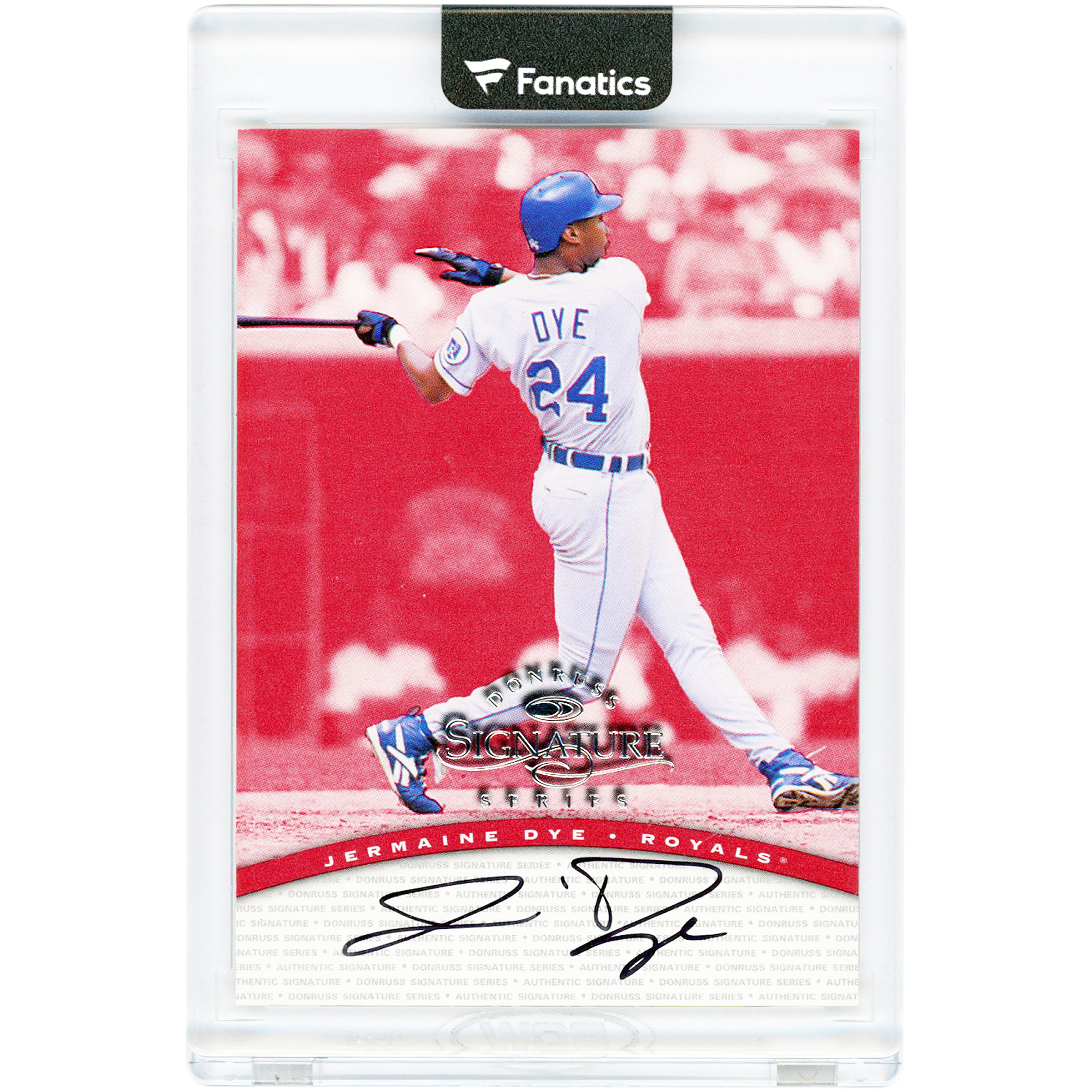 Jermaine Dye Kansas City Royals Autographed 1997 Donruss Signature Series #NNO Card