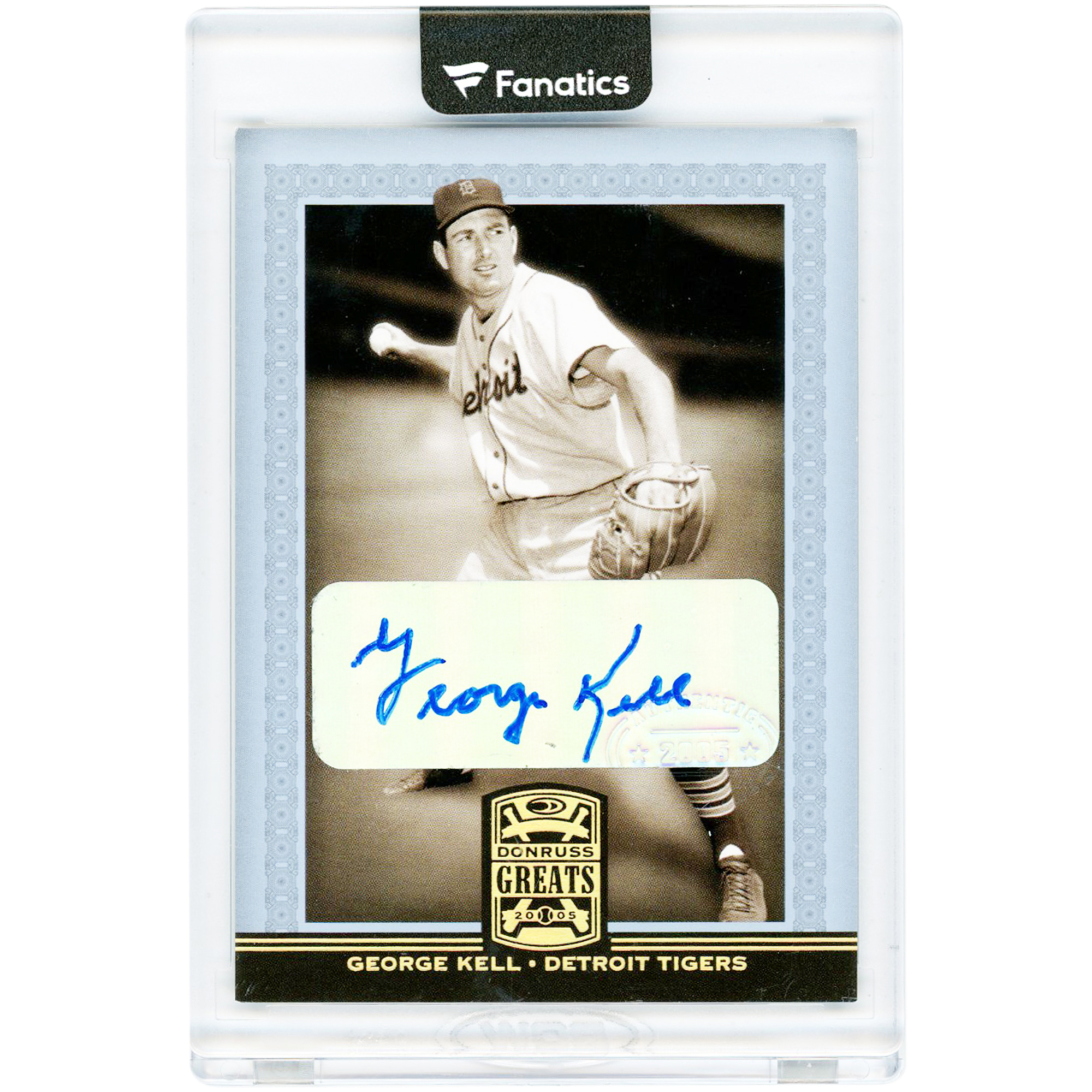 George Kell Detroit Tigers Autographed 2005 Donruss Greats #32 Card