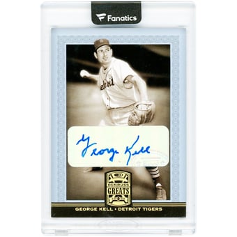 George Kell Detroit Tigers Autographed 2005 Donruss Greats #32 Card