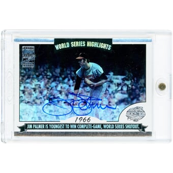 Jim Palmer Baltimore Orioles Autographed 2003 Topps World Series Highlights #WSA-JP Card