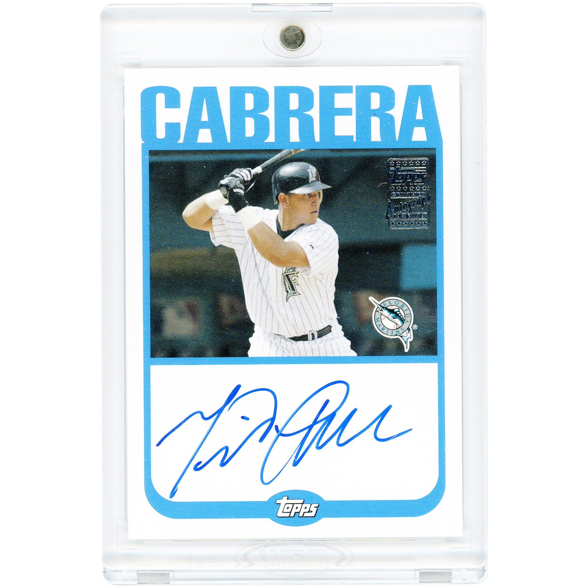 Miguel Cabrera Florida Marlins Autographed 2004 Topps #TA-MC Card