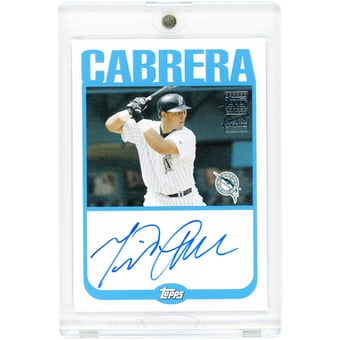 Miguel Cabrera Florida Marlins Autographed 2004 Topps #TA-MC Card
