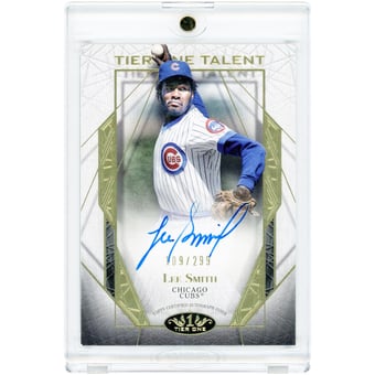 Lee Smith Chicago Cubs Autographed 2022 Topps Tier One Tier One Talent #T1TA-LS #109/299 Card