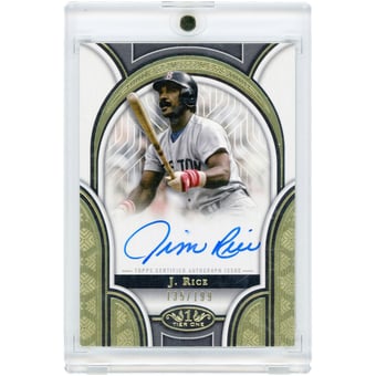 Jim Rice Boston Red Sox Autographed 2023 Topps Tier One #PPA-JR #135/199 Card