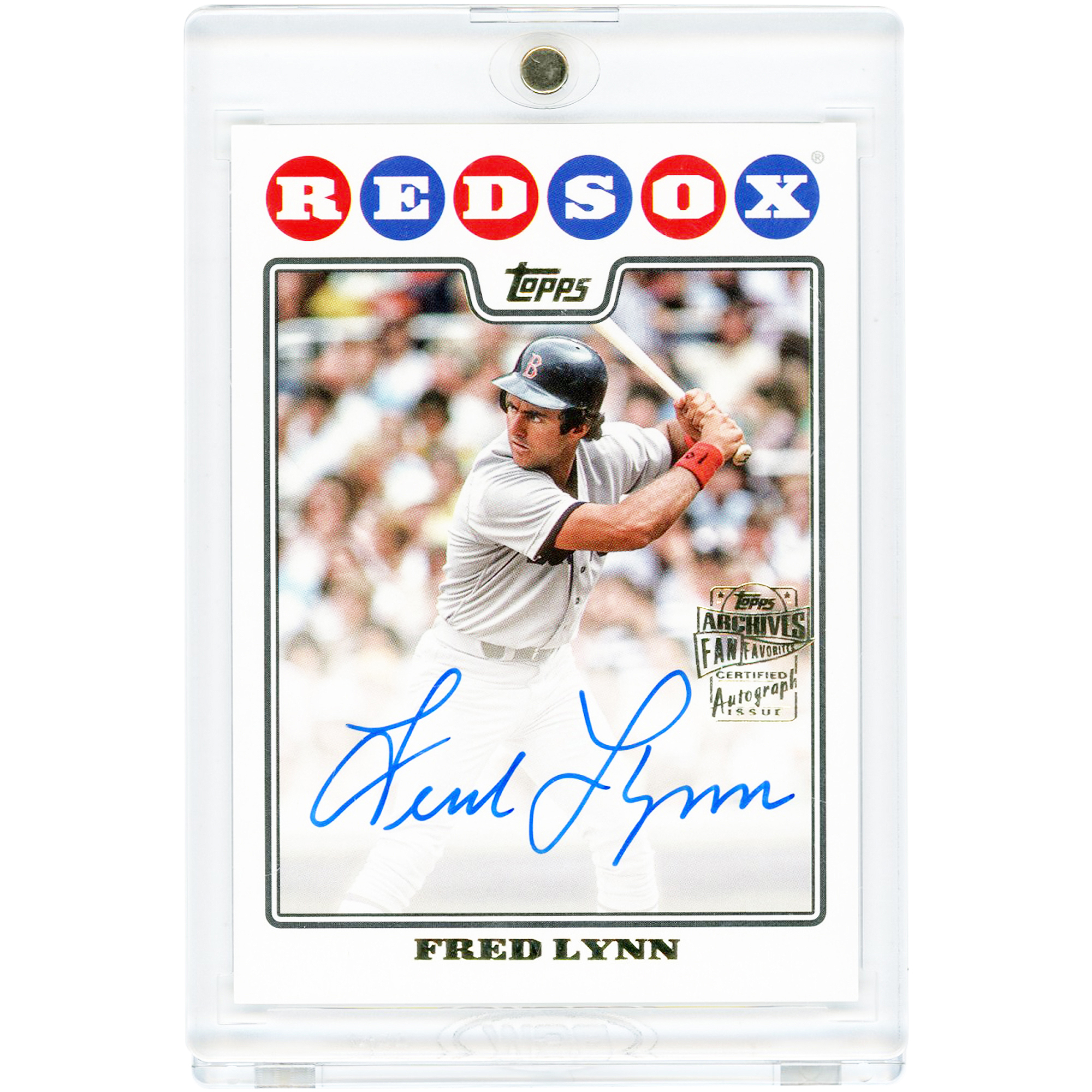 Fred Lynn Boston Red Sox Autographed 2023 Topps Archives Fan Favorites #08FF-FL Card