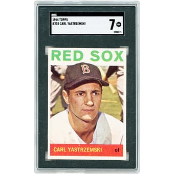 Carl Yastrzemski Boston Red Sox 1964 Topps #210 SGC Authenticated 7 Card