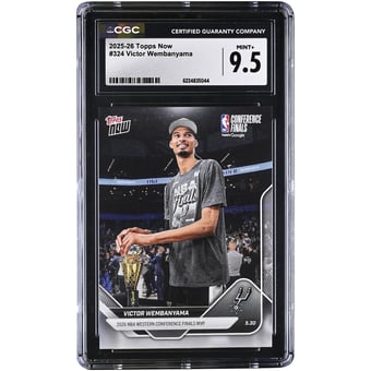Victor Wembanyama San Antonio Spurs 2025-26 Topps Now 2026 NBA Western Conference Final MVP #324 CGC Authenticated MINT+ 9.5 Card