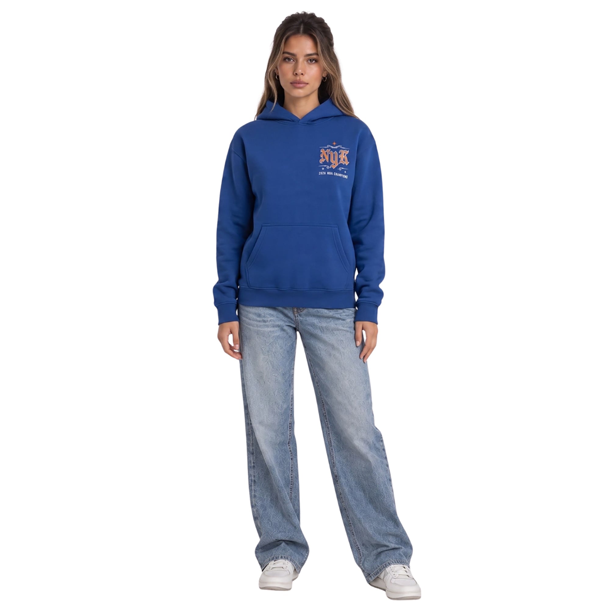Unisex The Wild Collective Blue New York Knicks 2026 NBA Finals Champions NYK Hoodie