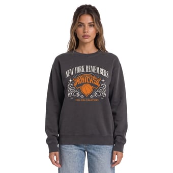 Unisex The Wild Collective  Charcoal New York Knicks 2026 NBA Finals Champions Fleece Sweatshirt
