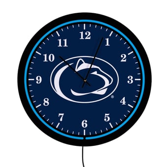 "Penn State Nittany Lions 18"" Lighted Round LED Wall Clock"